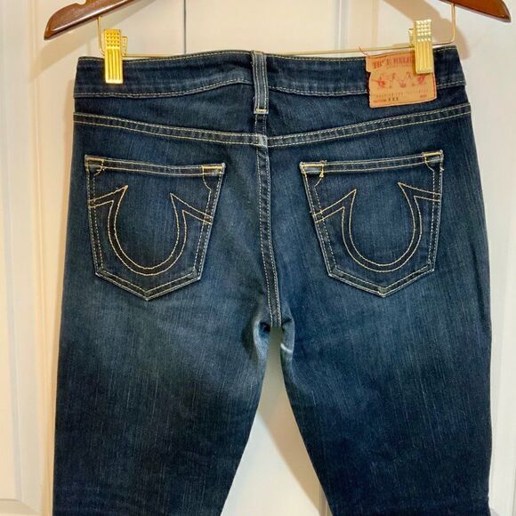 True Religion Stella Dark Wash Skinny Jeans Size 27 - Picture 8 of 12
